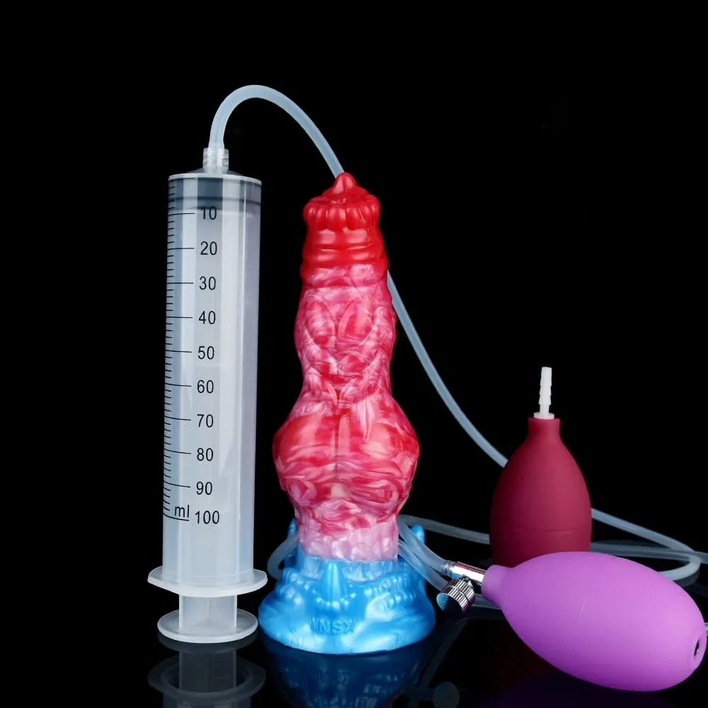 Huge Knot Squirting-Inflatable Dildo with Strong Sucker Silicone Inflat Anal Plug Trainer Beginner Sex Toys for Women Men — image 4