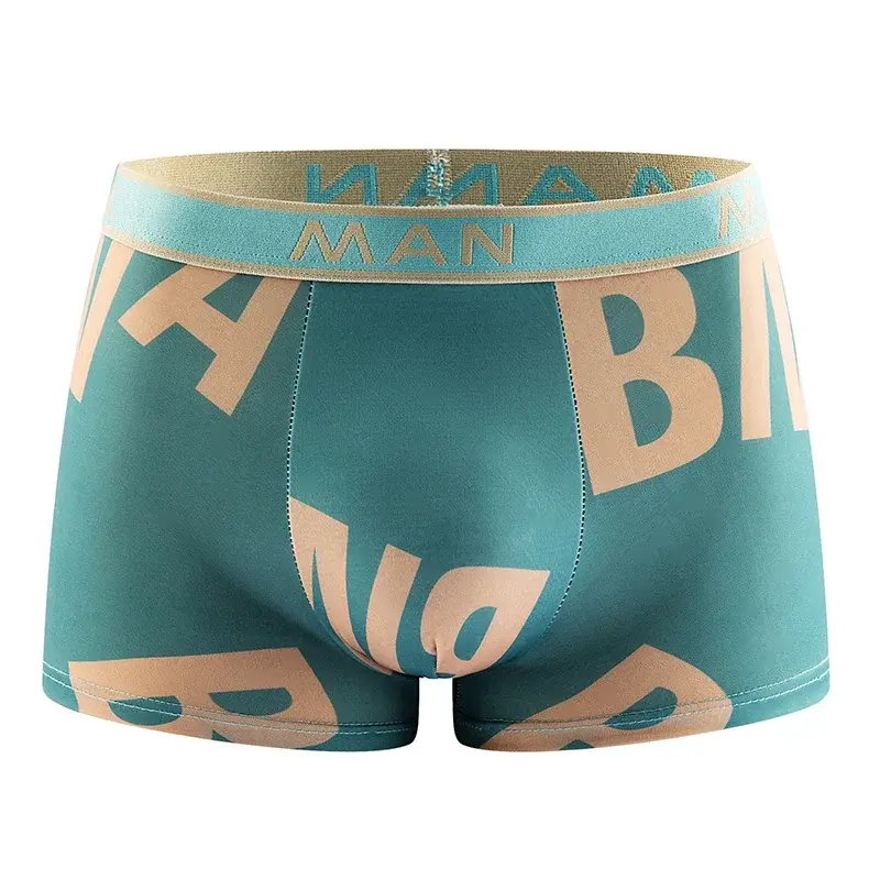 6PCS/SET Men's Underwear Ice Slik Men Panties Boys' Boxing Letter Printed Underwear Plus Size L-4XL Breathable Boxer Shorts — image 3