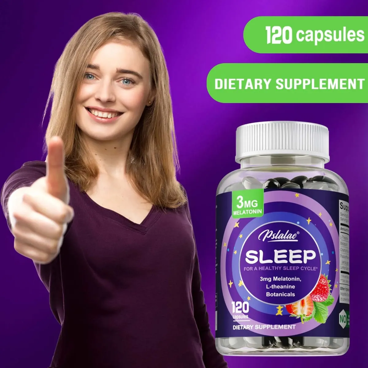 Sleep Supplements - Relieve Stress Improve Insomnia Improve Sleep Quality and Deep Sleep