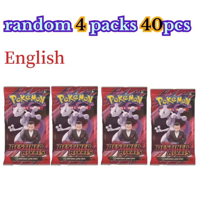 διασκέδαση 40 τεμάχια Pokemon Card Pack 4 Sets Sun Moon Violet 151 Αγγλικές κάρτες συναλλαγών Συλλεκτικά παιχνίδια Halloween Gift Fantasy Sci Fi — image 22