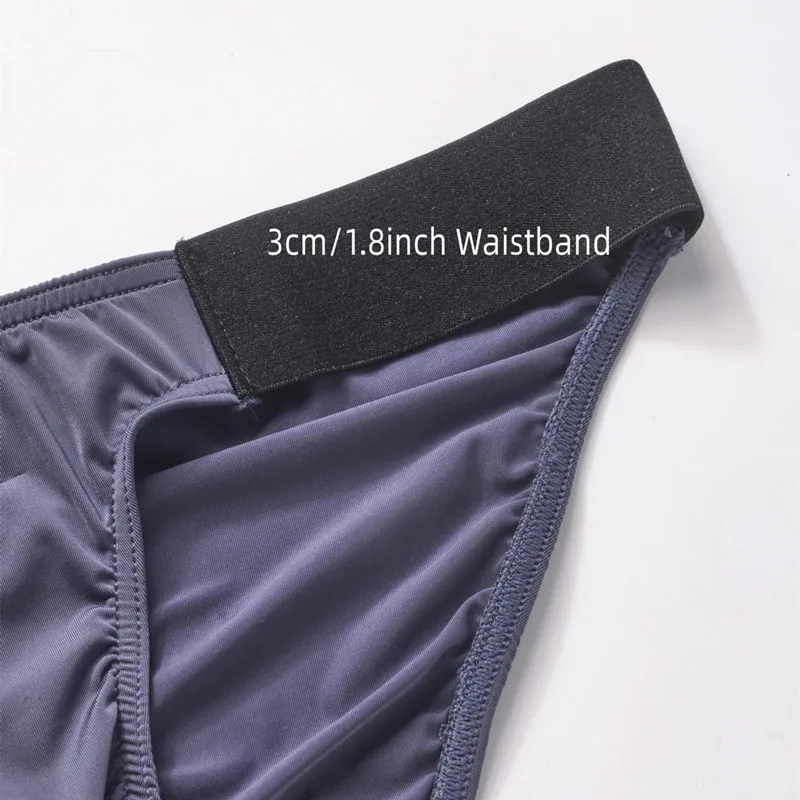 Ice Silk Brief Panlalaking Panloob na Panloob na Panlalaki Malapad na Sinturon Sexy U Pouch Wrinkle Back Bikini Slips Hombre Breathable Exotic Lingerie 3256808930282413