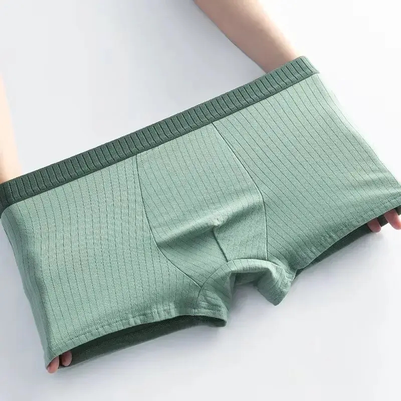 1/4 PCS ชายชุดชั้นในชายผ้าฝ้ายสี่มุมกางเกงขาสั้นผ้าฝ้าย Antibiotic Crotch เด็กวัยรุ่นมุมแบนชุดชั้นใน — image 4