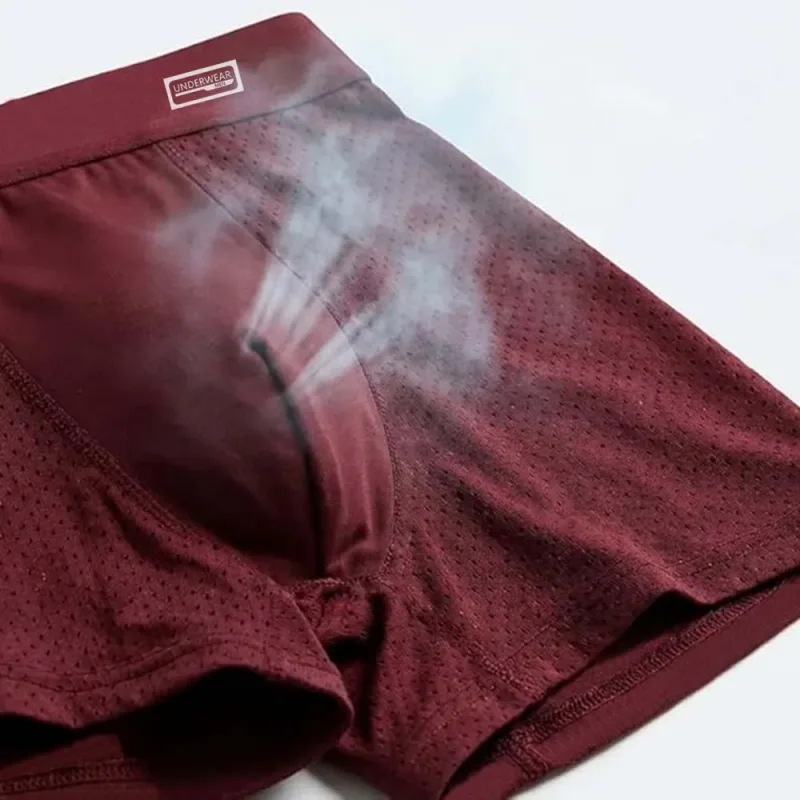 8PCS Bamboo Fiber Man Underwear Mesh Breathable Men's Briefs U Convex Male Underpants Daily Wear Soft Touch Men's Panties — image 9