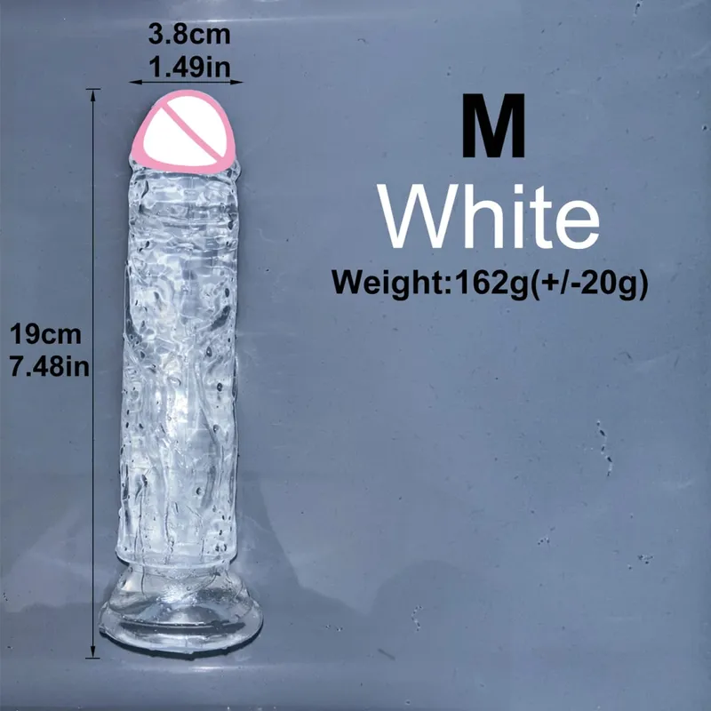Barato 5 colores pequeño consolador transparente ventosa gelatina pene mujeres erótico sexo Anal juguetes clítoris suave masturbadores vaginales pene — image 9