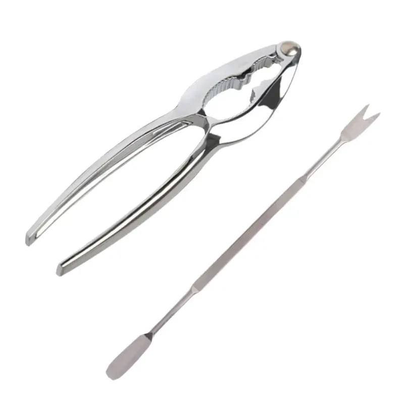 1 Set Stainless Steel Crab Fork Seafood Tools Lobster Cracker Forks Nut Cracker Shell Claw Lobster Shellers Crab Leg Cracker Kit