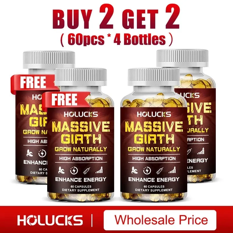 Massive Girth Capsules for Men Testosterone Booster Hormone Support Muscle Growth & Strength Size Enhancement Supplement — image 10