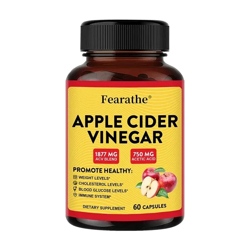 Apple Cider Vinegar Capsules with Zinc & Vitamin D3 Support Metabolic Immune Digestive Gut Wellness & Daily Body Management