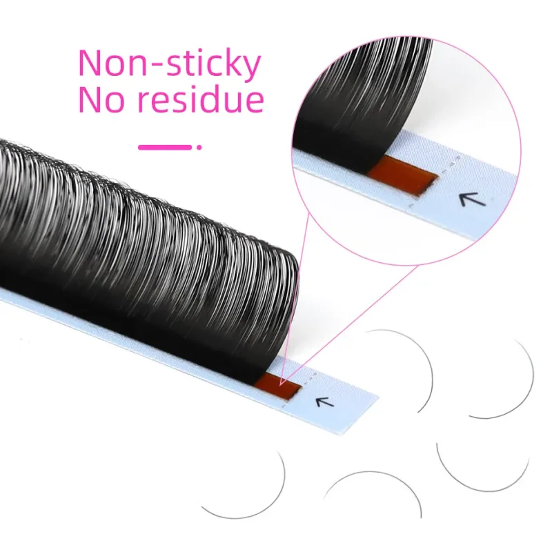 Classic Individual Eyelash Lashes Faux Mink False Eyelash Extension όλων των μεγεθών 6-20mm Μαλακές βλεφαρίδες Επαγγελματική βλεφαρίδα μακιγιάζ — image 3