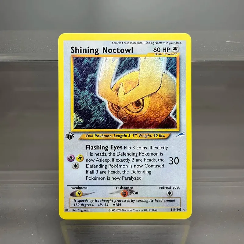 Neo Destiny Charizard PTCG Single Collection Card 1st Edition 1996 Tyranitar Gengar Card PKM Proxy Cards Toys Gifts — image 11