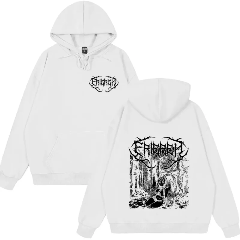 Anime Frieren: au-delà de la fin du voyage t-shirt Frieren Manga gothique sweat à capuche pour homme femmes vêtements vêtements d'hiver Style ample streetwear — image 4