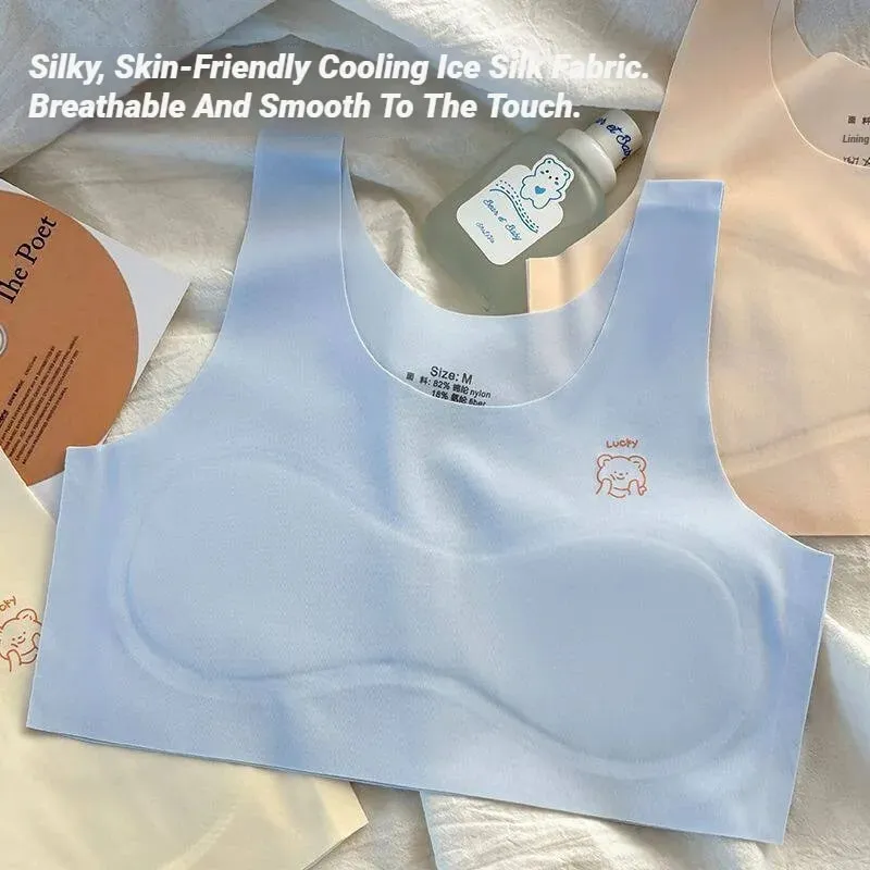Εσώρουχα 3 τεμάχια Teenagers Comfortable Breathable Simple Training Best Soft Elastic Skin Friendly εσώρουχα για κορίτσια Χωρίς ατσάλινο δαχτυλίδι