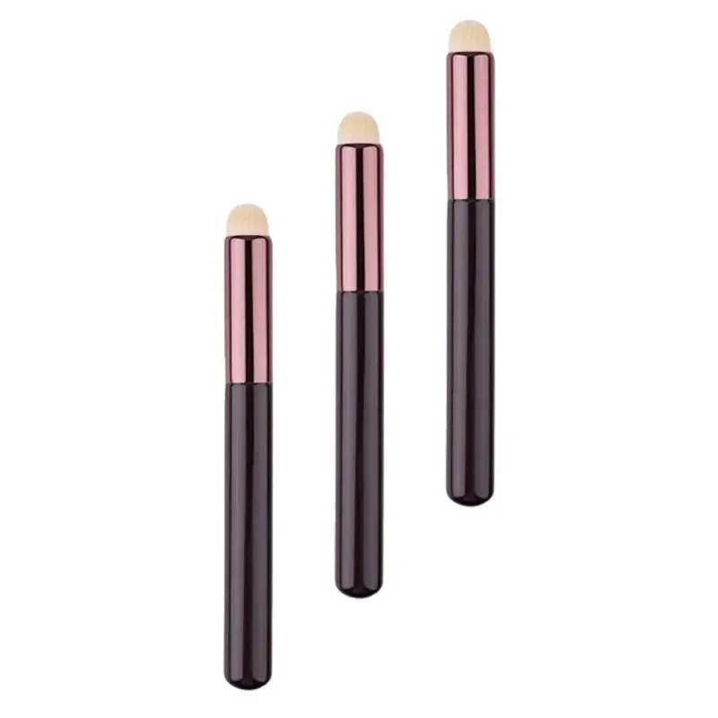 3 pçs pincel labial profissional manchas e mistura escovas para batom e brilho labial aplicação ferramenta de maquiagem