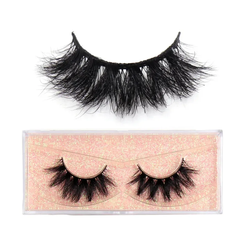 3D Mink Lashes Μαλακές τρίχες Ψεύτικες βλεφαρίδες Αφράτος όγκος Wispy Fake Lashes Extension Μακιγιάζ — image 30