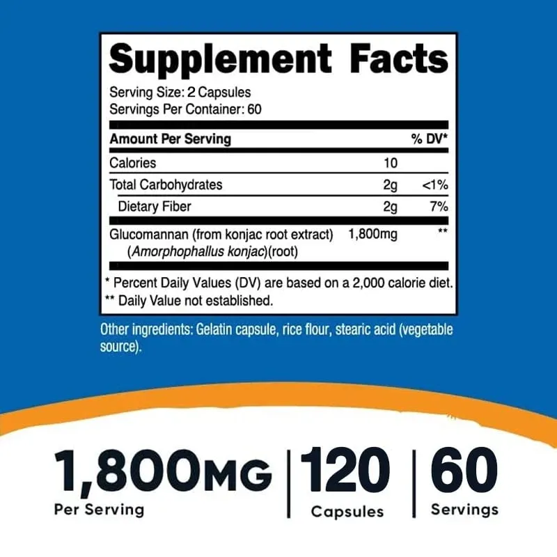 Glucomannan Konjac Root Extract - Promotes Gastrointestinal Health Supports Weight Management — image 3