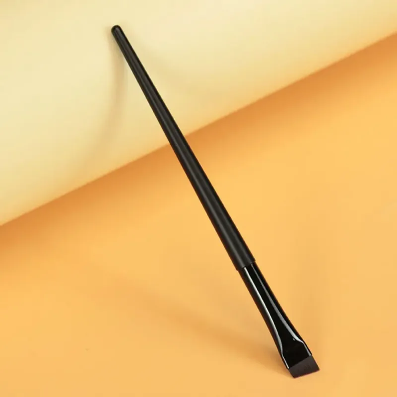 Up ferramenta oblíqua escova de cosméticos beleza lâmina pincéis de maquiagem forro escova de sobrancelha angular fino pincéis de delineador plana escova de sobrancelha