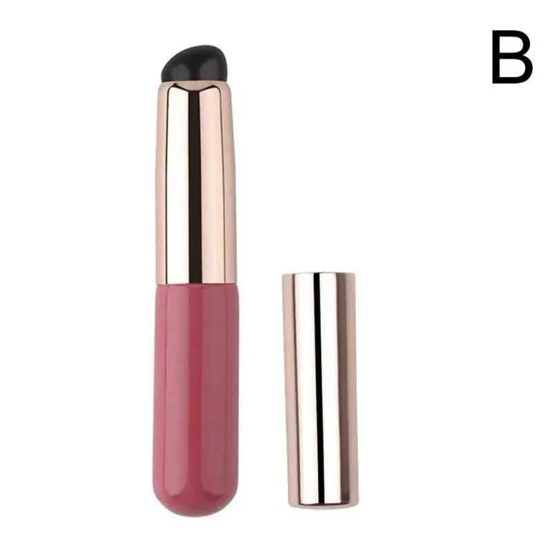 Silicone lábio e corretivo pincéis de maquiagem escova de silicone bálsamo labial gloss batom e corretivo escova multifuncional