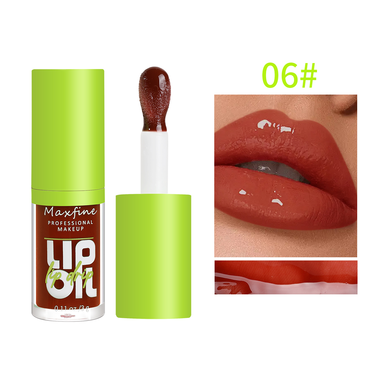 6-τόνων ενυδατικό lip gloss φωτεινό λάδι lip gloss ενυδατικό διαφανές υγρό lip gloss φυσικό lip gloss make lip — image 7