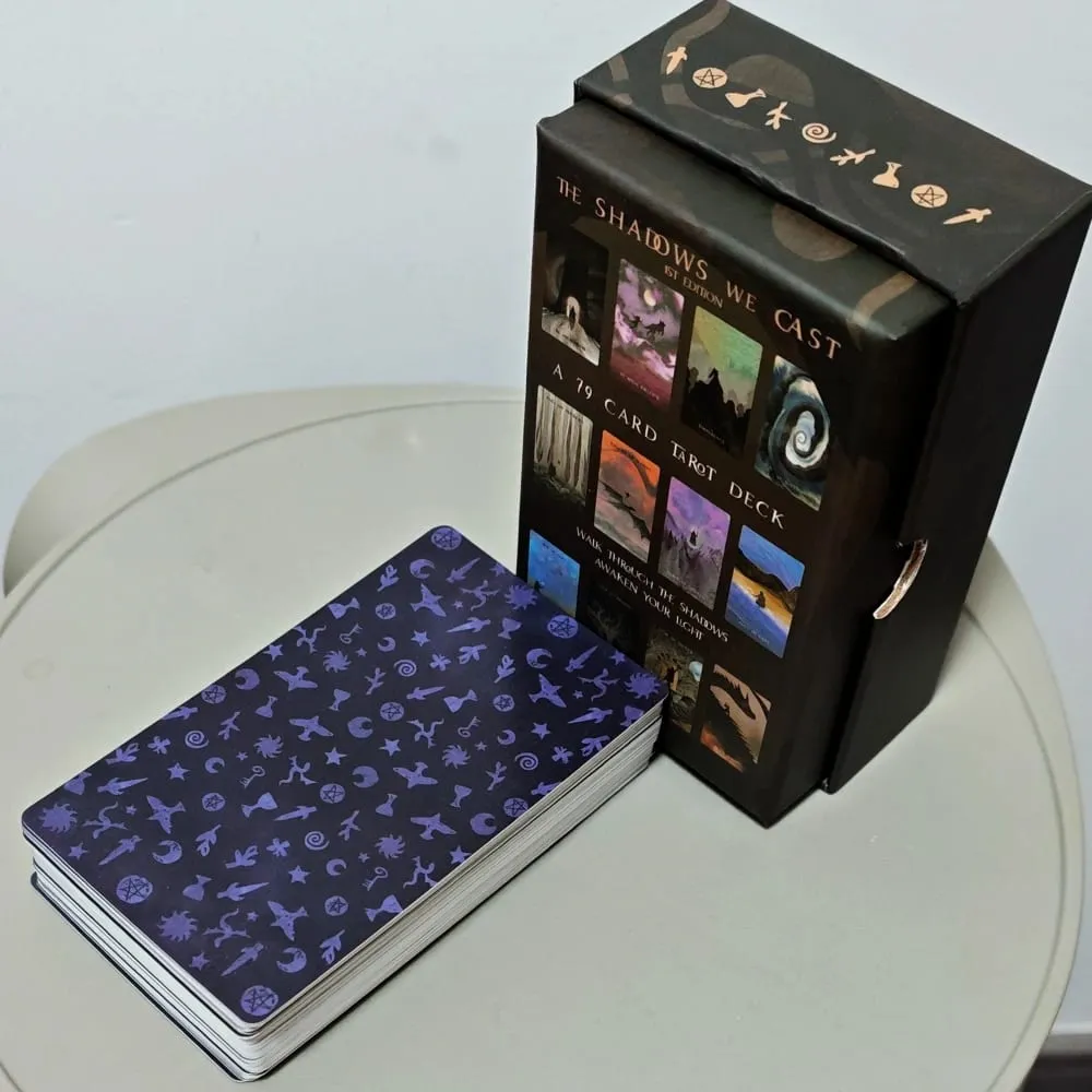 The Shadows We Cast 12*7cm Star Seeker Tarot Deck in Rigid Box - Atmospheric & Mystical 79-card set for Intuitive Readings — image 4