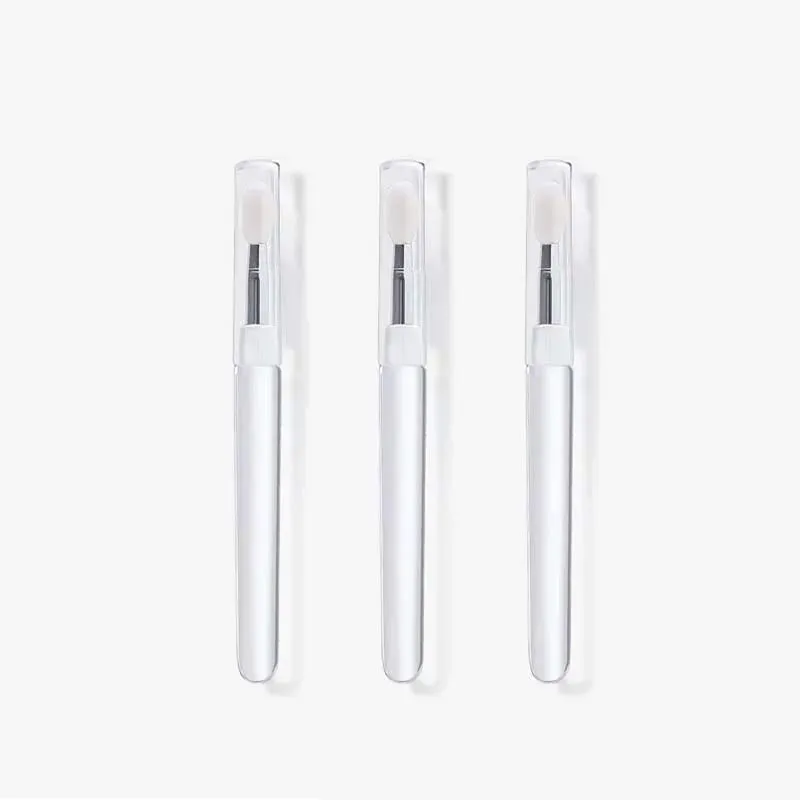 1/2/3/4pcs Portable Silicone Lip Brush With Cover Soft Multifunctional Lip Balm Applicator Lipstick Lipgloss Makeup Brushes — image 16
