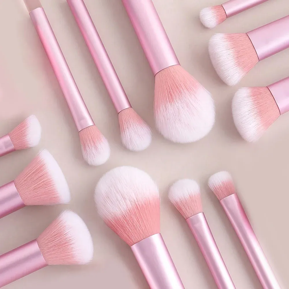 Conjunto de pincéis e esponjas de maquiagem rosa, kit de ferramentas de maquiagem para presente, 20 a 32 peças — image 2
