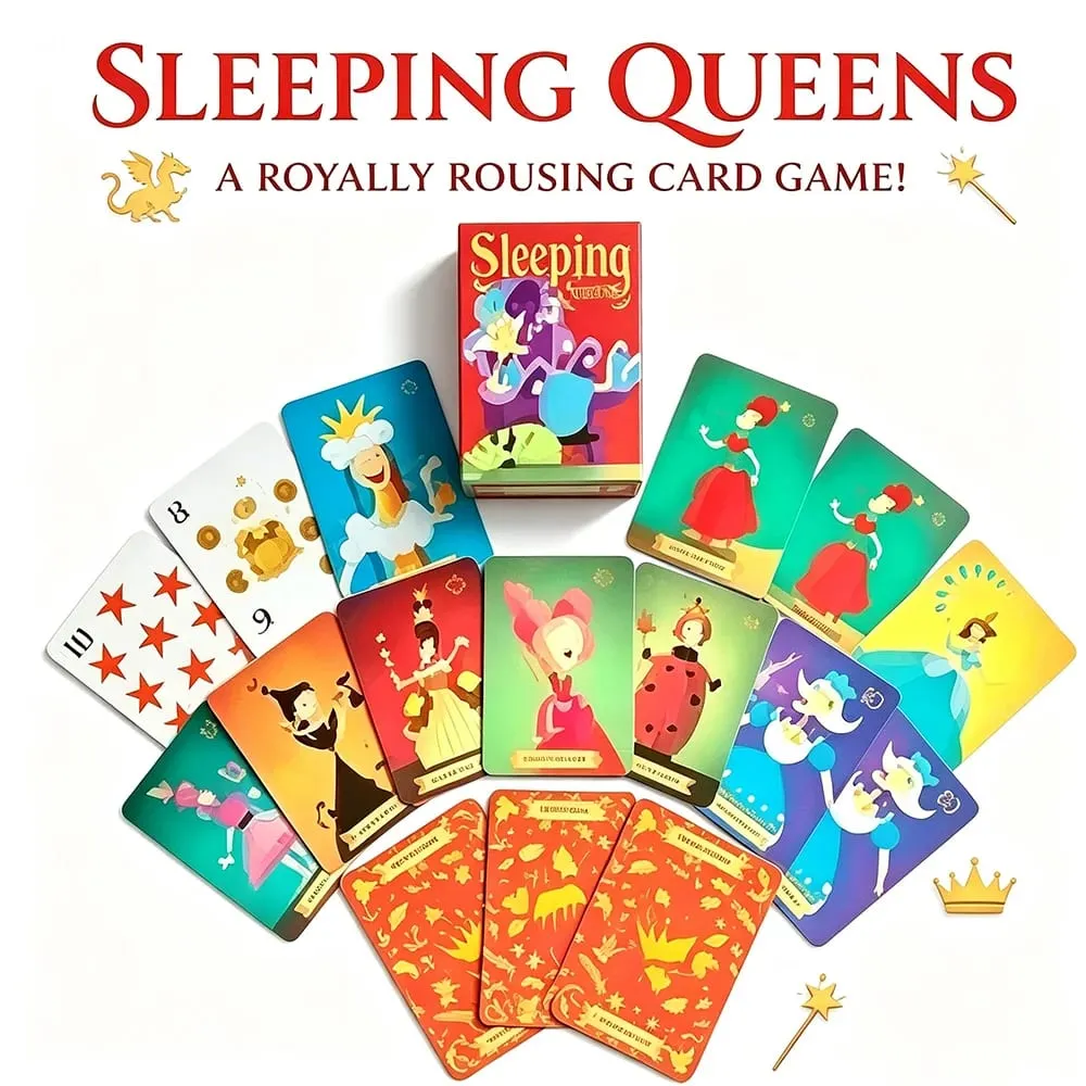 The Sleeping Queens Card Game Full English Version Family Board Game 2-5 Players Strategy Card Game for Adults Party Gifts — image 1
