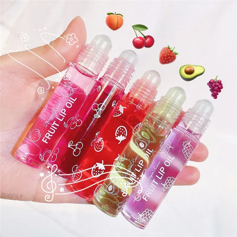 Fruit Lip Gloss Διάφανο Lip Oil Ενυδατικό μειώνοντας τις γραμμές χειλιών Θρέφει τα χείλη Αδιάβροχα Υγρά Καλλυντικά για Χείλη Μεγάλης διάρκειας — image 2