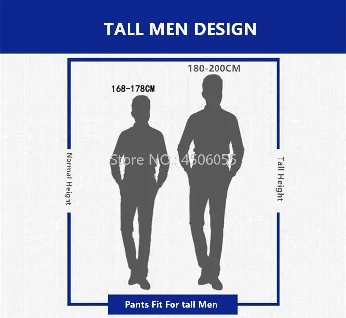 Ψηλός άνδρας Λευκό τζιν ίσιο Extra Long Boys Longthened Plus Size 42 44 46 48 Φαρδύ βαμβακερό τεντωμένο τζιν παντελόνι Ανδρικό παντελόνι — image 8