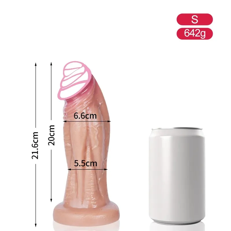 Big Soft Dildo Super Soft Silicone Large Penis with Suction Cup Flexible G-spot sex toys For Women men Lesbian — image 11