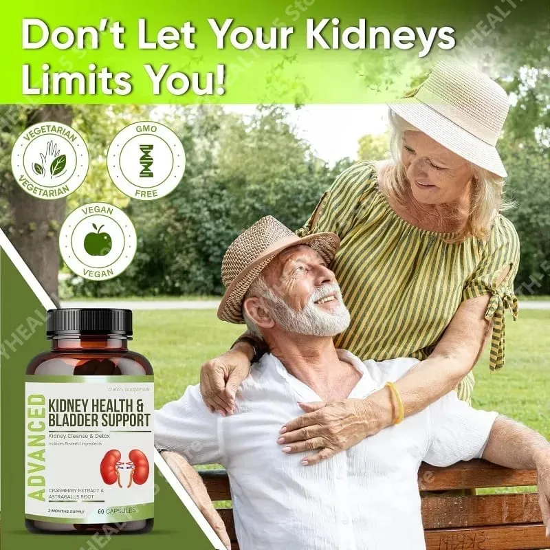 Kidney Cleanse Detox Capsules ουροδόχου κύστης Υποστήριξη ούρων με Chanca Piedra Cranberry Juniper Berries Vegetable Capsule 60 Counts — image 3