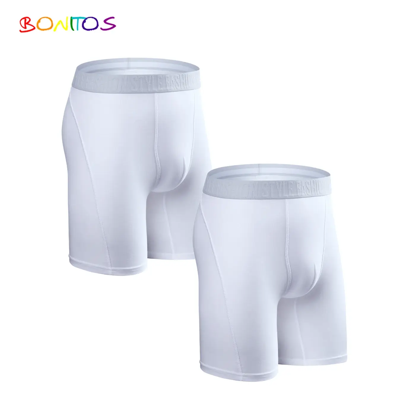 2 pz Confezione Gamba Lunga Boxer da Uomo Mutandine Kit Homme Mutande Boxer Slip Intimo per Uomo Cotone Maschile Sexy Set Box Palestra — image 10