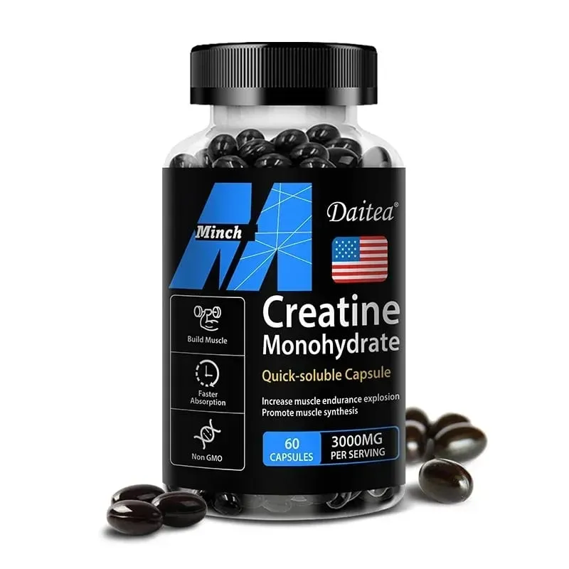 Creatine Monohydrate 3 000 Mg - Improves Energy and Endurance Increases Muscle Mass and Athletic Performance 120 Capsules — image 8