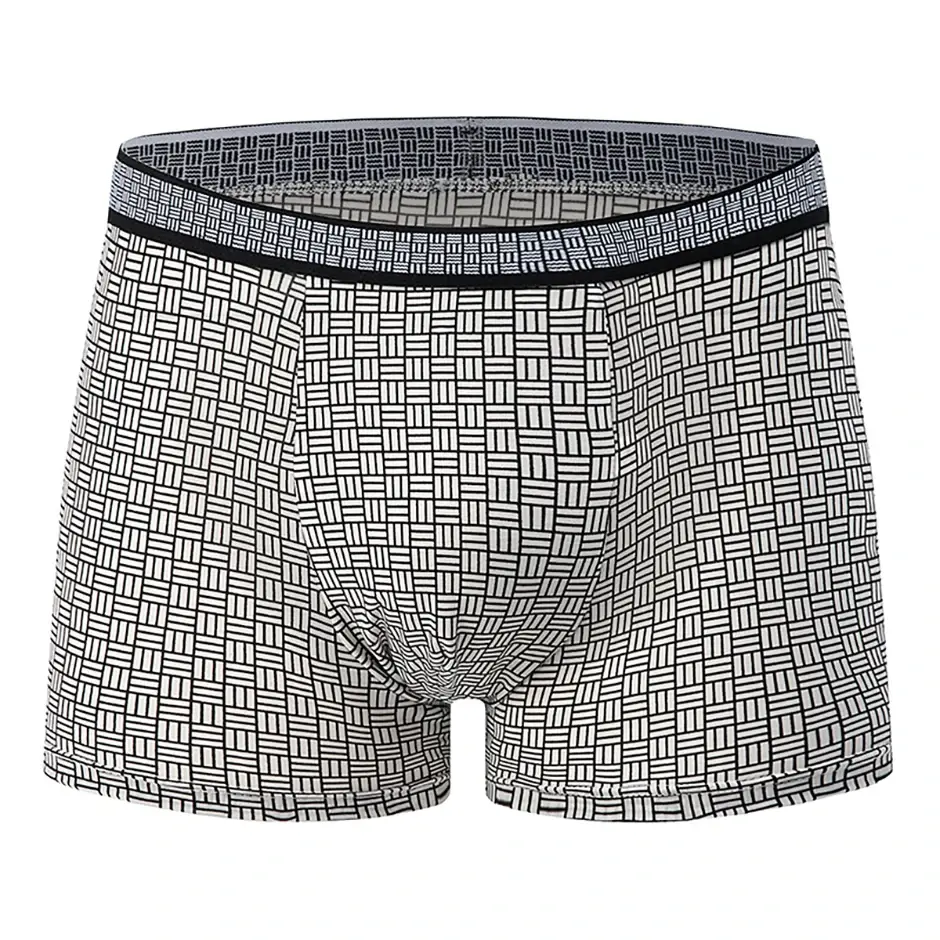 Boxer décontracté à motifs colorés pour hommes, sous-vêtements amples et confortables, surdimensionnés, taille élastique, 4/5 pièces — image 19