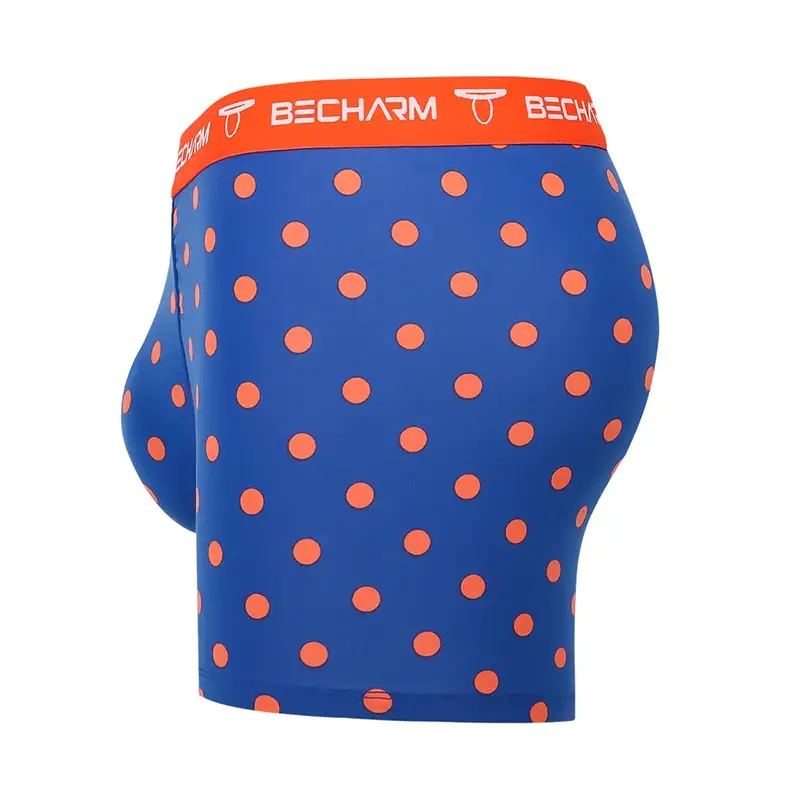 New Men's Panties Boxers Shorts Orange and Purple Large Size Set of Men Underpants Male Briefs Boxer Man Sexy Clothing Short