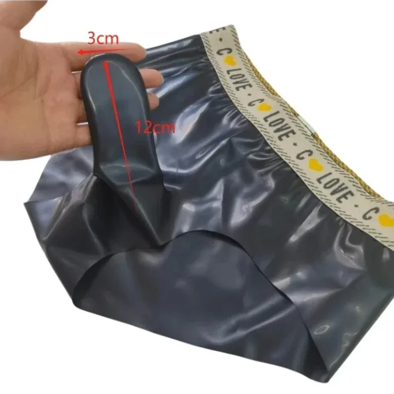 Gays Sexy Penis Sleeves Briefs for Men JJ Rubber Bag Hip Gun Bullet Separation Self Rolling Leak Proof Rubber Airplane Underwear — image 9