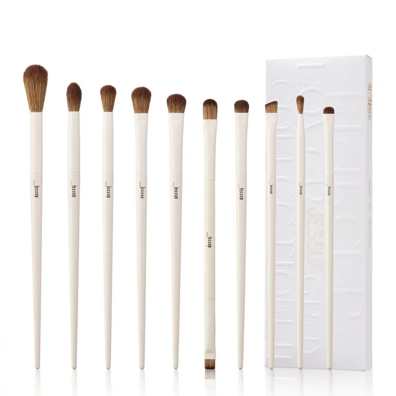 Jessup Σετ Πινέλων Μακιγιάζ 10-14pcs Πινέλο Μακιγιάζ Contour Foundation Πούδρα Σκιάς Ματιών Highlight Blending Concealer Liner T336 — image 14