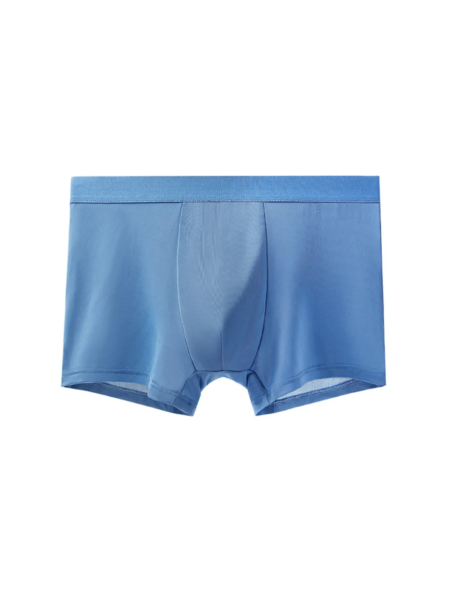 4pcs Luxury Summer Smooth Cool Satin-like Men's Boxer Shorts Underpants Breathable Crotch Male Underwear Panties Boxer Brifes — image 6
