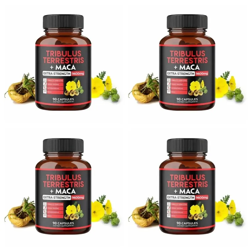 Tribulus Terrestris + Maca Root Extract Supplement Supports Energy Vitality Natural Herbal Health Non-GMO 90 Vegan Capsules — image 9