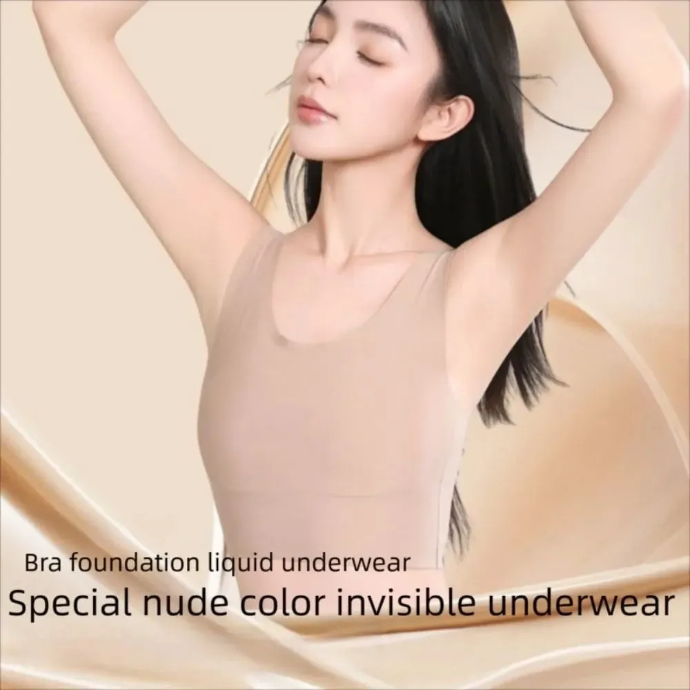 S/M/L/XL/XXL Εσώρουχα με δέσιμο στήθους Ice Silk Material Fixed Cup Αόρατο σουτιέν χωρίς ραφή Δαχτυλίδι από μαλακό ατσάλι χωρίς πλάτη — image 3