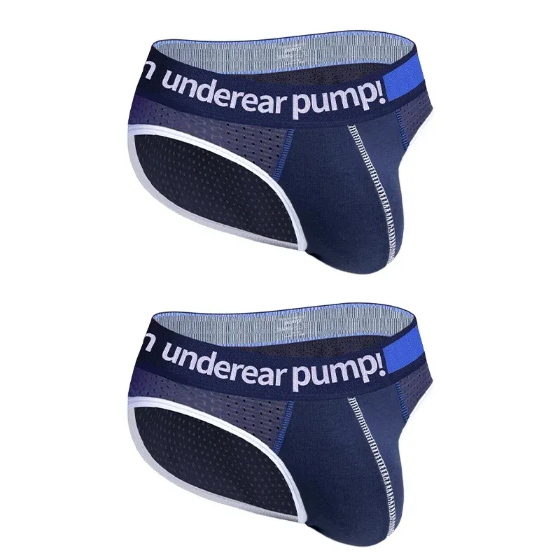 Men's Low Waist Slimming Mesh Briefs U Convex Pouch Elastic Waistband Breathable Colorful Jockstrap Underwear — image 28