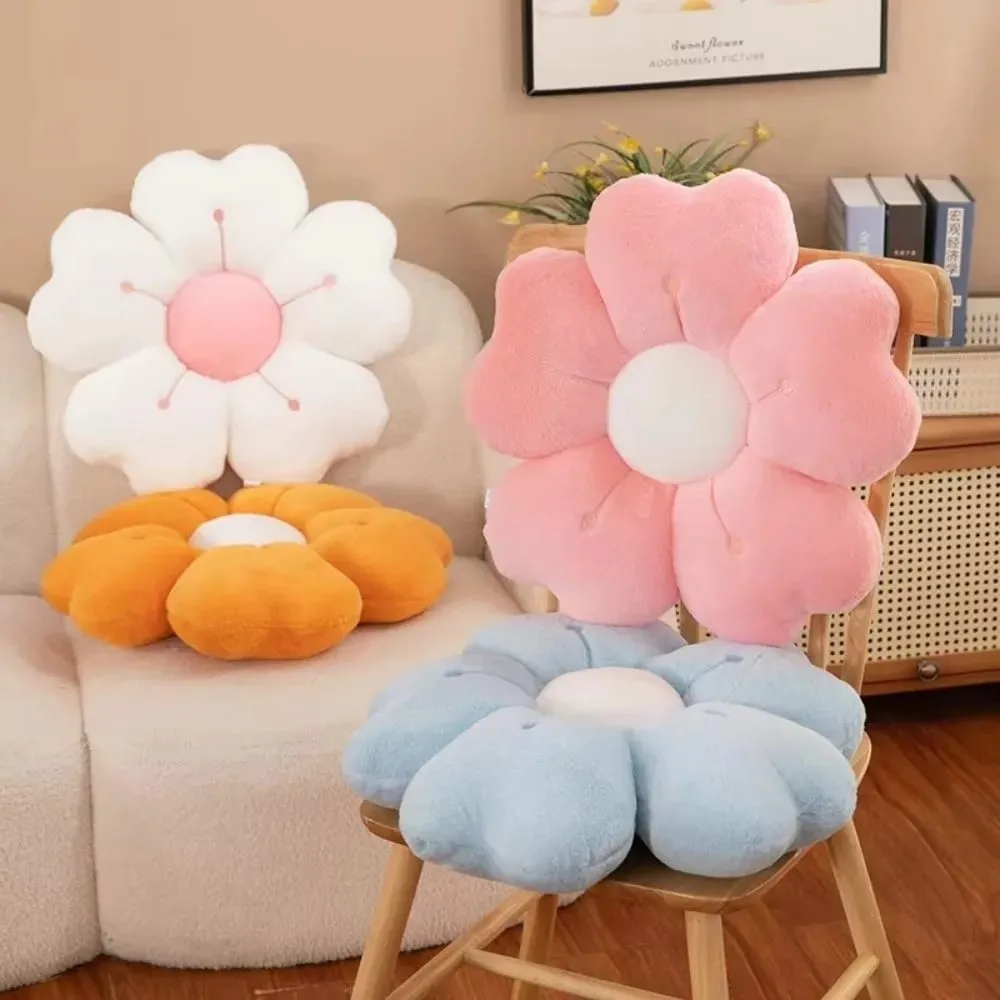 Soft Flower-Shaped Throw Pillow Comfortable Floor Cushion Sofa Decor Cushion Cute Mattress Chair Cushion Gift — image 2