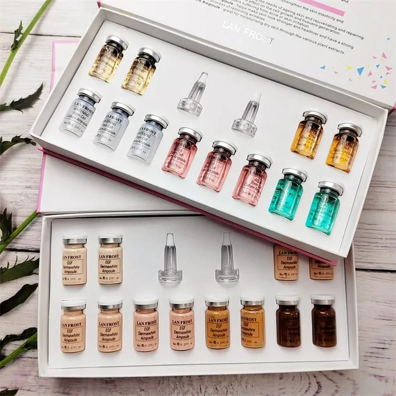 12 τμχ LAN FROST BB Cream Beginner Starter Kit 8ml Niacinamide Foundation Facial Skin Brightening CC Cream — image 6
