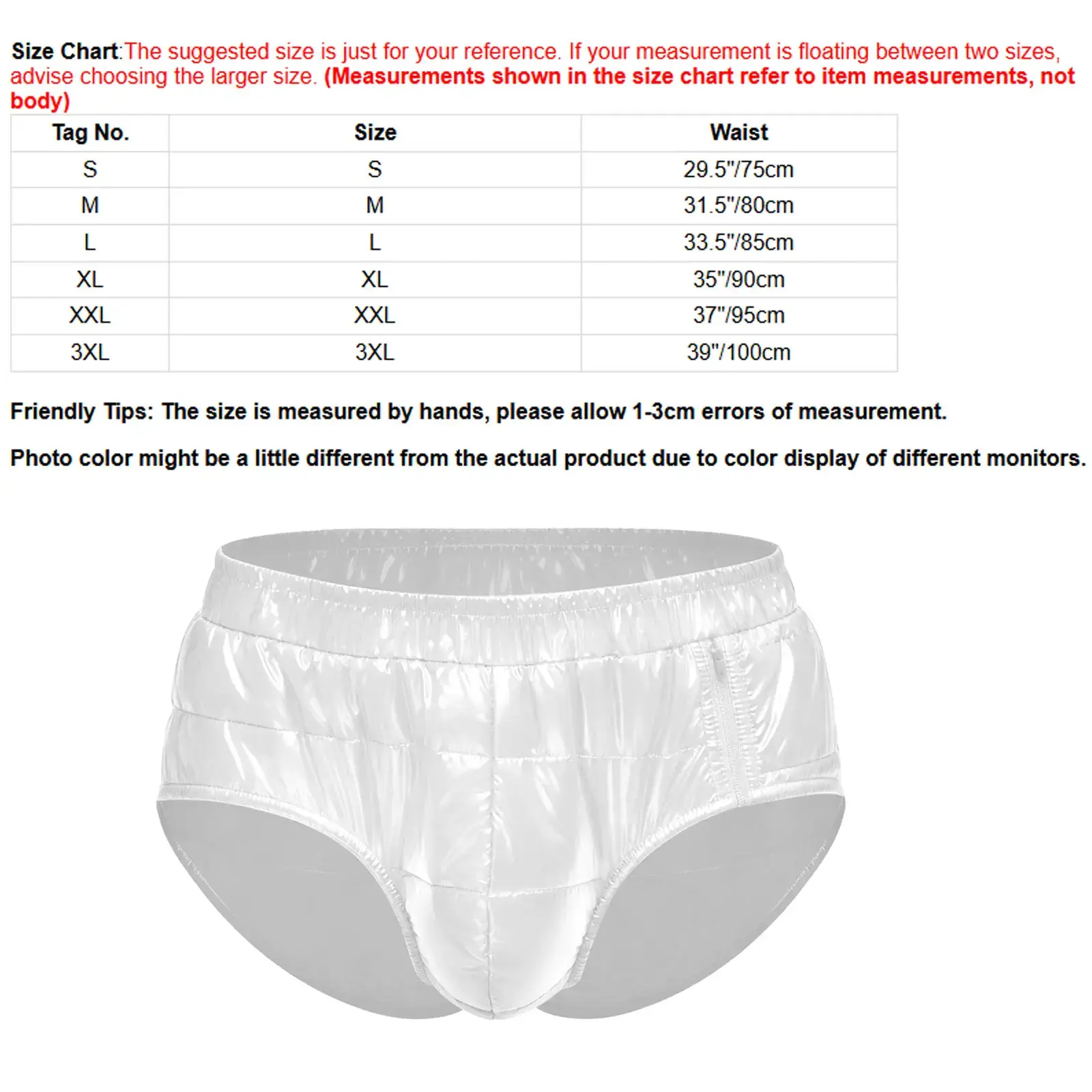 Mens Diaper Cover Adaptive Underwear Elastic Waistband Water Resistant Padded Briefs Reusable Leakproof Panties Special Wear — image 4