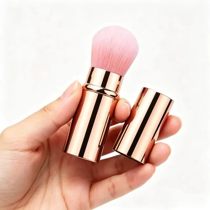 1 τμχ Πτυσσόμενο πινέλο ρουζ Kabuki Foundation Brush Soft Fluffy Powder Contour Brushes Makeup Φορητά εργαλεία μακιγιάζ — image 9