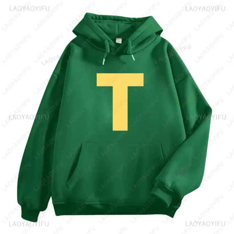 Alvin et les Chipmunks Anime sweats à capuche écologique A lettres impression sweat décontracté Streetwear unisexe pulls promo — image 3