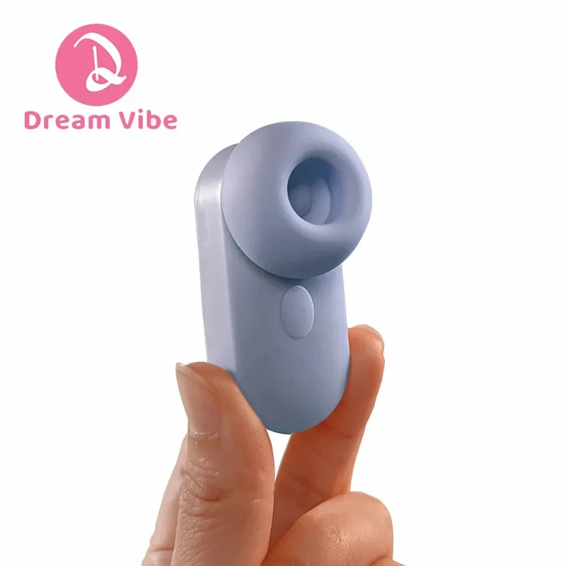 Dream Vibe Echo 2-σε-1 Mini Sucker ακουστικό σε σχήμα κίτρινο Δονητής σεξουαλικού παιχνιδιού Γυναικείας θηλής Κλειτοριαίο μασάζ — image 8