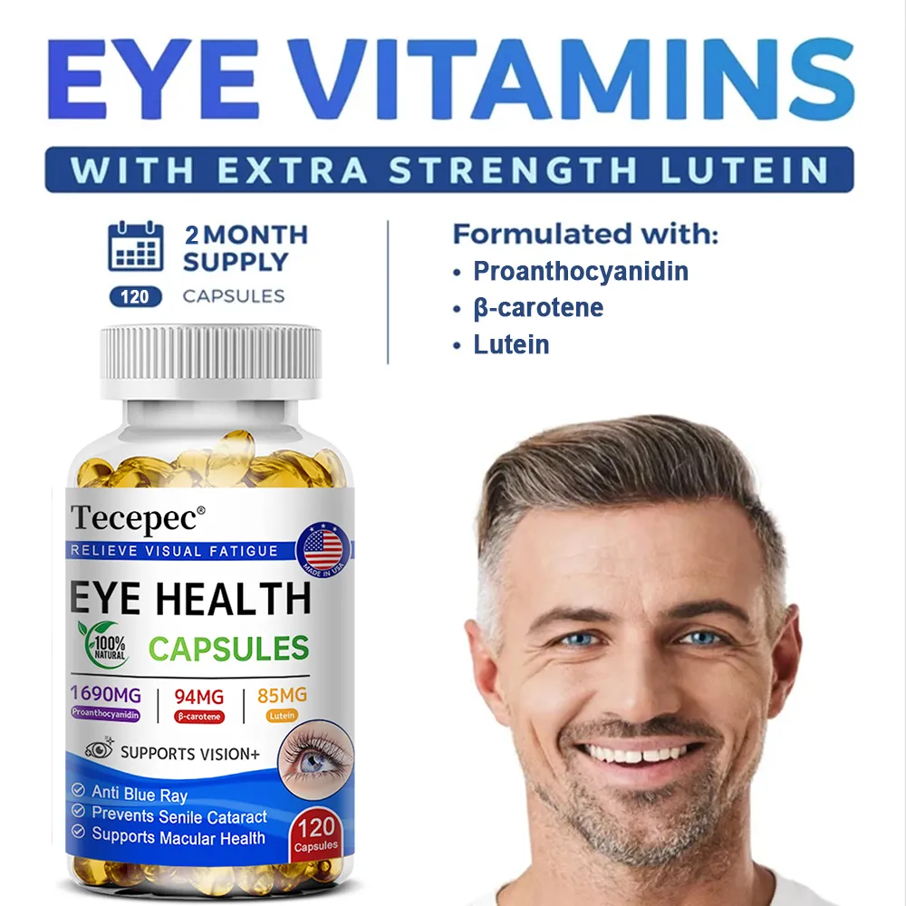 Lutein + Proanthocyanidin - Super Vision Support Supplement Supports Eye Health 120 Softgels — image 2