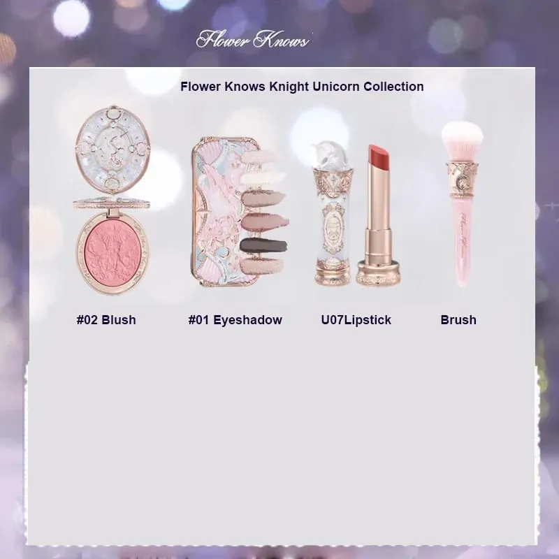 Flower Knows Strawberry Rococo סדרת סט איפור גליטר מאט צלליות פלטת סומק Power Velvet ליפסטיק ערכת בושם — image 9