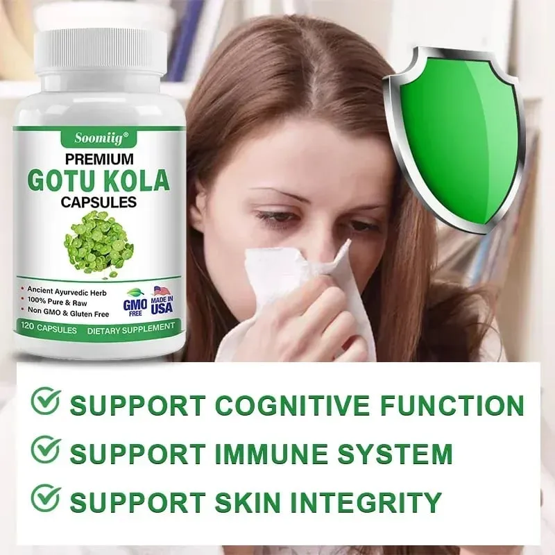 Premium Centella Asiatica Capsules - Brain Supplement - Brain & Nervous System Calm Mental Clarity Improve Skin — image 4