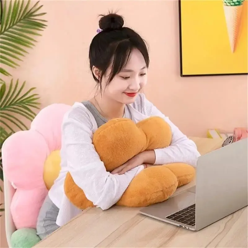 Πρακτικό 35cm Kawaii Πολύχρωμο Μαξιλάρι Λουλούδι Μαξιλάρι Μαλακό Ηλίανθο Ματ γεμιστό καναπέ-κρεβάτι Δώρα για στολισμό πλάτης ύπνου — image 6