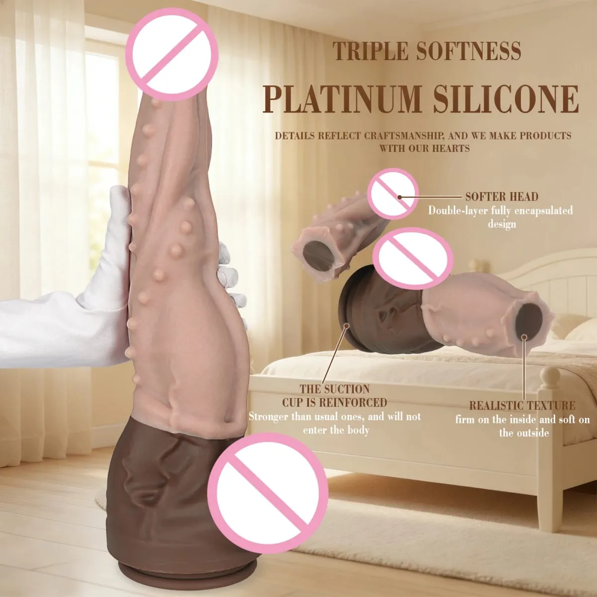 Νέα διπλής στρώσης σιλικόνης Big Dildo Realistic Fake Long Dick Πισινό πέος Παιχνίδια σεξ για ενήλικες για γυναίκες, άντρες Πρωκτικό μασάζ κόλπου18